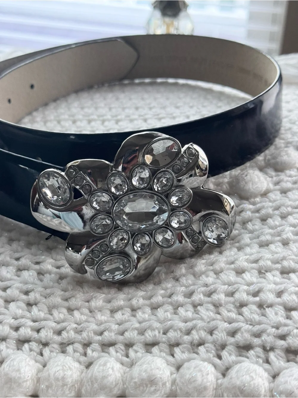 White House‎ Black Market Patent Leather Belt